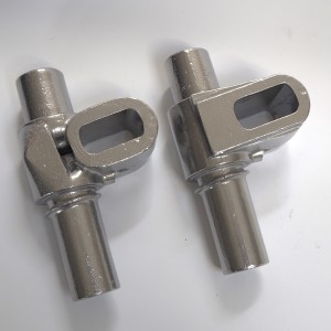 Rear shock absorber, chemically polished, Jawa 500 OHC 02