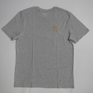 T-shirt cotton, gray, logo CZ-gold, size M