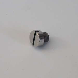 Screw for front fork, M8x8, stainless steel/polished, Jawa 500 OHC