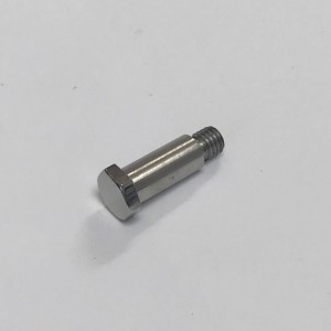 Screw of side stand, stainless steel/polished, Jawa 634-640