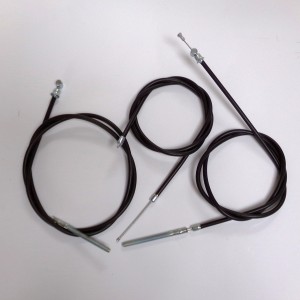 Bowden cables for 3 piece, black, Jawa 250/350 Perak, Ogar