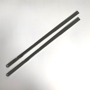 Strips for the tank, 2 pcs, with screw holes, chrome, CZ 501/502/505