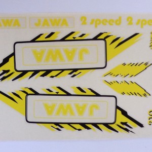 Stickers sheet, yellow, Jawa Babetta 210