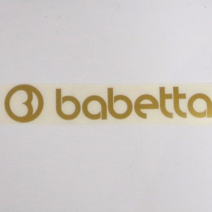 Aufkleber BABETTA, 135x25mm, gold, Jawa Babetta