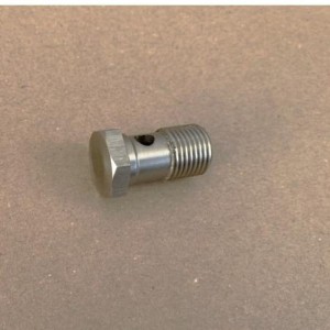 Holendro screw, big hole, M12x1,5x28, stainless steel, not polished, Jawa 500 OHC