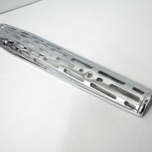 Cover for exhaust silencer, chrome, Jawa 90