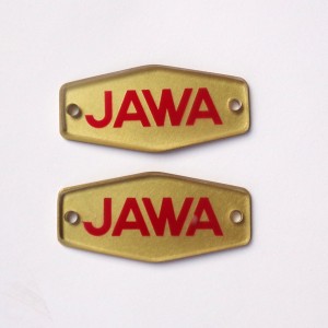 Logo JAWA on tank, plastic, Jawa 90