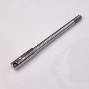 Wheel axis front, 148 mm, stainless steel/polished, Jawa 90