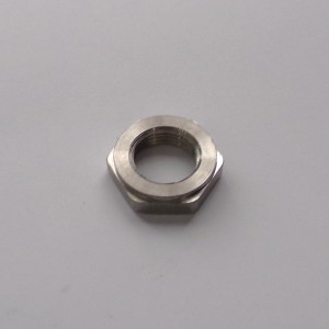 Nut for sprocket pin, M18x1,5mm, stainless steel, Jawa 90