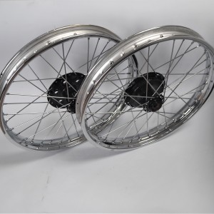 Wheels - set, front, rear, CZ 125, 150 C