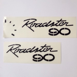 Stickers, black, 2 pieces, Roadster 90