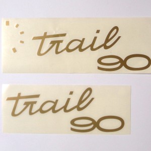 Stickers, gold, 2 pieces, Trail 90
