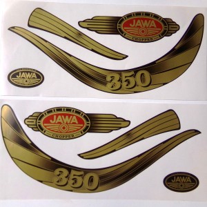 Stickers, 8 pieces, Jawa 350 Chopper