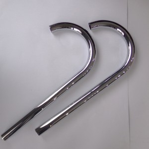 Exhaust pipe, chrome, CZ 250 SPORT