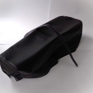 Seat cover, black, white line, CZ 472-488