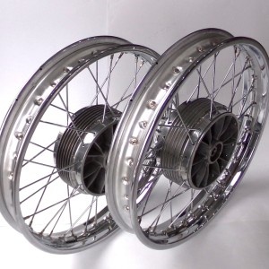 Wheels - set, front, rear, Jawa 350/634, 638, CZ 350/472