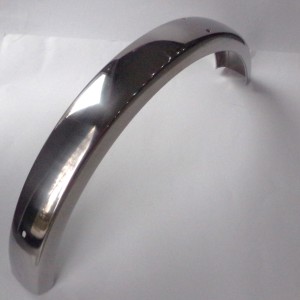 Rear mudguard, stainless steel/polished,, Jawa Babetta 210