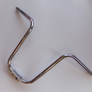 Handlebar, with holder, chrome, Jawa Babetta 207/210/225