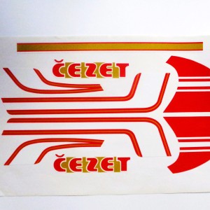 Sticker red-gold, CZ 350