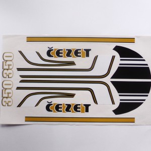 Sticker black-gold, CZ 350