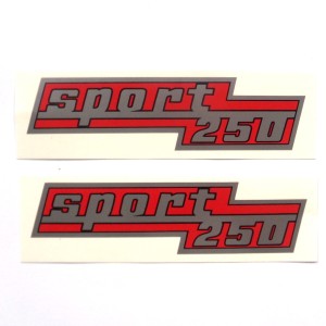 Nálepka, ČZ Sport 250, 132 x 32 mm, matné