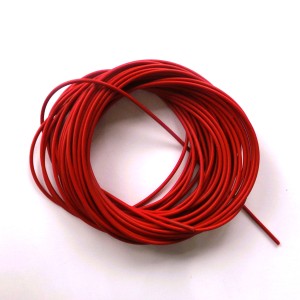 Bowden cable outer, red, fi 5 mm