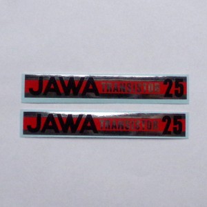 Stickers JAWA TRANSISTOR 25, 2 pieces