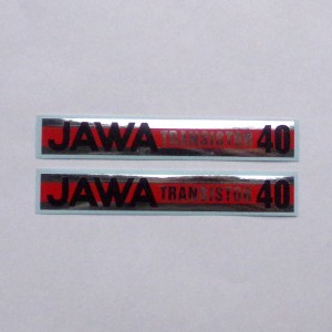 Aufklebern JAWA TRANSISTOR 40