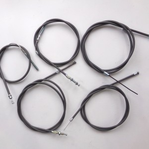 Bowden cable for 5 piece, grey, Jawa 50 type 20  high handlebar