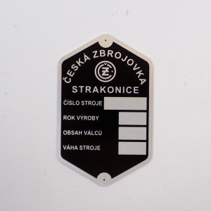 Type label, CZ 125/150 C