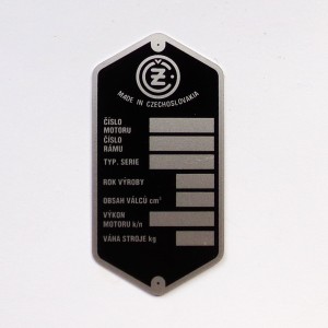 Type label, CZ 477