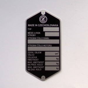 Type label, CZ 471/472