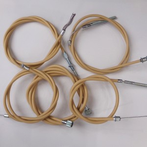 Bowden cables for 5 piece, cream, Jawa 50 type 21-23