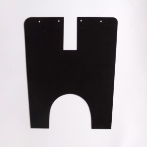 Rear swingarm cover fairing apron, rubber, thickness 1 mm, Jawa 555