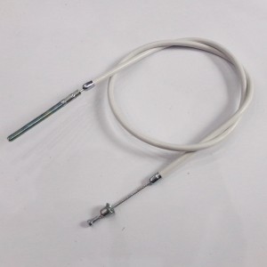 Rear brake bowden cable, 75/89 cm, white, Jawa 21-23