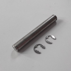 Pin of main stand with pin lock, stainless steel, Jawa Babetta 206/207/228