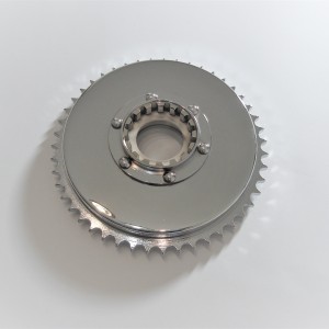 Rear chainwheel complete 47t, chrome, Jawa 250/350 Perak