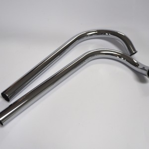 Exhaust pipe, chrome, Jawa 175 Special SRDCOVKA