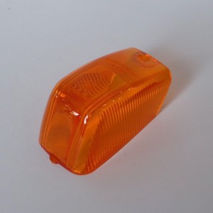 Glass of turn signal light of side covers, orange, plastic, Jawa, CZ