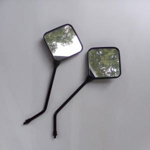 Rear view mirrors. R.+ L. square M8x1,25, plastic, Jawa, CZ