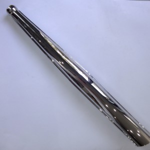 Exhaust silencer, chrome, Jawa 90 Roadster