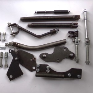 A set of sidecar mounting brackets, Jawa 300 CL