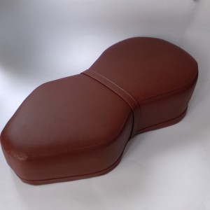 Seat, leatherette, dark brown, Jawa, CZ