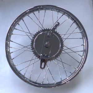 Rear wheel, Jawa 250 Duplex Block