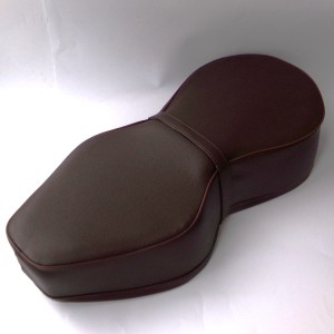 Seat, leatherette, dark brown, Jawa, CZ