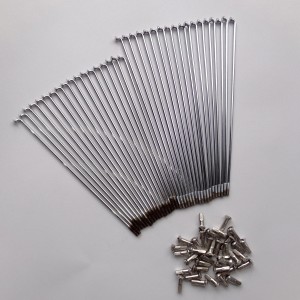 Spokes  set 36 Pcs, front, M3,5, chrome, Jawa Robot