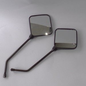 Rear view mirrors. R.+ L. square M10x1,25, plastic, Jawa, CZ