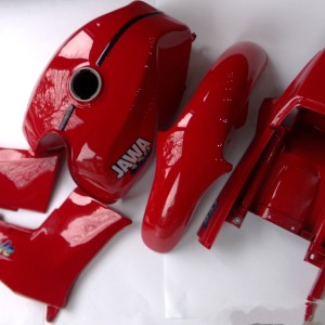 Body painted, red, original, Jawa 640