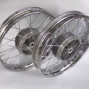 Wheels - set, front, rear, Jawa 350/634, 638, CZ 350/472