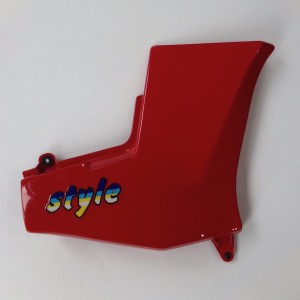 Side cover, right, red, original, Jawa 640